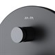 AM.PM F85A45722 X-Joy TouchReel смеситель д/ванны/душа, монтируемый в стену, черный, шт. - фото 240778
