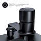 AM.PM F85A10522 X-Joy TouchReel смеситель д/ванны/душа нажимной, черный - фото 240806