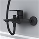 AM.PM F90A10022 Gem, смеситель для ванны/душа излив 179 мм, черный, шт. - фото 240864