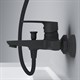 AM.PM F90A10022 Gem, смеситель для ванны/душа излив 179 мм, черный, шт. - фото 240865