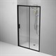 AM.PM W90G-120-1-195BT Gem Solo Дверь душевая 120х195, стекло прозрачное, профиль черный матовый - фото 241594