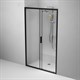 AM.PM W90G-120-1-195BT Gem Solo Дверь душевая 120х195, стекло прозрачное, профиль черный матовый - фото 241595