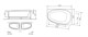 AM.PM W30A-170R110W-D Sensation, ванна акриловая 170х110 см, правосторонняя, на каркасе, с фронтальной пан - фото 242006
