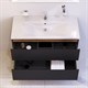 AM.PM M85AFHX1002BM X-Joy, База под раковину, подвесная, 100 см, 2 ящика, черный матовый - фото 242358