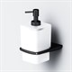AM.PM A50A36922 Inspire V2.0, Стеклянный диспенсер для жидкого мыла с настенным держателем, черный, шт - фото 242662