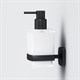 AM.PM A9036922 Gem, Стеклянный диспенсер для жидкого мыла с настенным держателем, черный - фото 242805