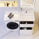 AM.PM M85AWPR1201WG X-Joy, Раковина над стиральной машиной, литьевой мрамор, правая, 120 см, белый глянец - фото 243121