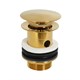 CEZARES Eco Донный клапан с системой "Клик-клак" с переливом, цвет Брашированное золото - фото 245754