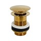CEZARES Eco Донный клапан с системой Клик-клак без перелива, цвет Брашированное золото - фото 245755
