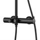 CEZARES Eco Душевая стойка с термостатическим смесителем для душа, с ручным и верхним душем, цвет черный матовый - фото 246228