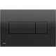 ALCA PLAST Кнопка управления для скрытых систем инсталляции, черный глянец - фото 246679