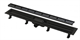 ALCA PLAST Водоотводящий желоб с порогами для перфорированной решетки, черный матовый, ширина 75 см - фото 246759