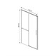 VINCEA Slim Soft Душевая дверь раздвижная  профиль - вороненная сталь / стекло - прозрачное, ширина 120 см, стекло 6 мм - фото 247046