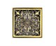 Bronze de Luxe Трап вертик выход с дизайн-решеткой Цветок, бронза - фото 247391