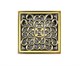 Bronze de Luxe Трап вертик выход с дизайн-решеткой Узоры, бронза - фото 247405