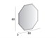 CEZARES Зеркало со встроенной LED подсветкой 80x80x3 - фото 247722