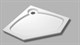 CEZARES Поддон из искусственного мрамора TRAY-S-P-100-56-W пятиугольный, размер 100х100 см, высота 5,6 см, цвет белый - фото 248315