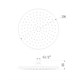 LEMARK Верхний душ 1-функциональный круглый диаметр 25 см, цвет хром / белый - фото 249501