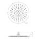 LEMARK Верхний душ 1-функциональный круглый диаметр 25 см, цвет хром - фото 249551