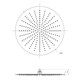 LEMARK Верхний душ 1-функциональный круглый диаметр 40 см, цвет хром - фото 249555