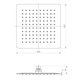 LEMARK Верхний душ 1-функциональный квадратный 25х25 см, цвет хром - фото 249561