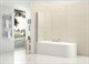 CEZARES Eco Шторка на ванну распашная, профиль - хром / стекло - прозрачное, ширина 80 см, стекло 6 мм - фото 249614