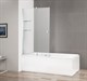 CEZARES Stream Шторка на ванну раздвижная, профиль - хром / стекло - прозрачное, ширина 90 см, стекло 8 мм - фото 249683