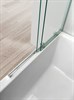 CEZARES Stream Шторка на ванну раздвижная, профиль - хром / стекло - прозрачное, ширина 90 см, стекло 8 мм - фото 249686