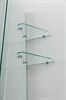 CEZARES Stream Шторка на ванну раздвижная, профиль - хром / стекло - прозрачное, ширина 90 см, стекло 8 мм - фото 249688