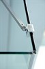 CEZARES Slider Душевой уголок полукруглый двери распашные, профиль - хром / стекло - прозрачное, размер 80х80 см, стекло 8 мм - фото 250163