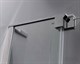 CEZARES Slider Душевой уголок полукруглый двери распашные, профиль - черный  / стекло - прозрачное, размер 80х80 см, стекло 8 мм - фото 250173