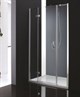CEZARES Bergamo Душевая дверь в нишу распашная, профиль - хром / стекло - прозрачное, ширина 130 см, стекло 6 мм - фото 250272