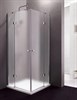 CEZARES Verona Душевой уголок квадратный двери распашные, профиль - хром / стекло - матовое, размер 100х100 см, стекло 6 мм - фото 250422