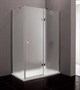 CEZARES Verona Душевой уголок прямоугольный двери распашные, профиль - хром / стекло - матовое, размер 100х80 см, стекло 6 мм - фото 250428