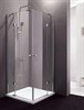 CEZARES Verona Душевой уголок прямоугольный двери распашные, профиль - хром / стекло - прозрачное, размер 100х90 см, стекло 6 мм - фото 250443