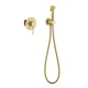 TIMO Saona Смеситель встроенный с гигиеническим душем (2389/17SM), цвет золото матовое - фото 251159