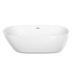 SANCOS Single Ванна акриловая отдельностоящая, размер 180х85 см, цвет белый - фото 252257