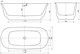 SANCOS Viva Ванна акриловая отдельностоящая, размер 170х80 см, цвет белый - фото 252259