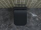 CERAMICA NOVA Metric Подвесной унитаз Rimless с ультра тонким с сидением и крышкой с функцией плавного закрытия, дюропласт, цвет черный матовый - фото 252332