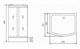 TIMO Standart Душевая кабина прямоугольная, размер 120х90 см, профиль - черный / стекло - прозрачное, двери раздвижные - фото 252632