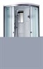 TIMO Standart Душевая кабина четверть круга, размер 90х90 см, профиль - матовый / стекло - матовое, двери раздвижные - фото 252685