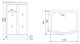 TIMO Lux Душевая кабина прямоугольная, размер 120х90 см, профиль - хром / стекло - прозрачное, двери раздвижные - фото 252726