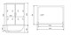 TIMO Lux Душевая кабина прямоугольная, размер 167х90 см, профиль - хром / стекло - прозрачное, двери раздвижные - фото 252756