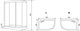 TIMO Tl Душевой уголок прямоугольная-ассиметричная, размер 80х120 см, профиль - хром / стекло - прозрачное, двери раздвижные - фото 252922