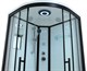 TIMO Standart Душевая кабина четверть круга, размер 90х90 см, профиль - черный / стекло - прозрачное, двери раздвижные - фото 253100