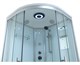 TIMO Standart Душевая кабина четверть круга, размер 90х90 см, профиль - хром / стекло - прозрачное, двери раздвижные - фото 253102