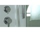 TIMO Lux Душевая кабина четверть круга, размер 80х80 см, профиль - хром / стекло - прозрачное, двери раздвижные - фото 253249