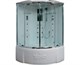 TIMO Lux Душевая кабина четверть круга, размер 150х150 см, профиль - хром / стекло - прозрачное, двери раздвижные - фото 253390
