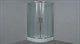 TIMO Tl Душевой уголок четверть круга, размер 100х100 см, профиль - хром / стекло - матовое, двери раздвижные - фото 253919