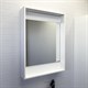 COMFORTY Зеркало-короб Марсель-60 белое матовое с подсветкой - фото 254631
